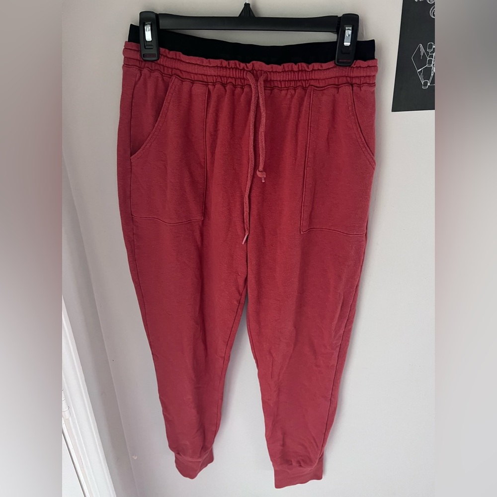 PINK Victoria secrets orange/reddish sweatpants/joggers